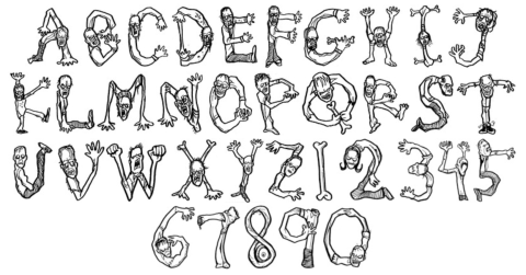 Nice Zombies alphabet