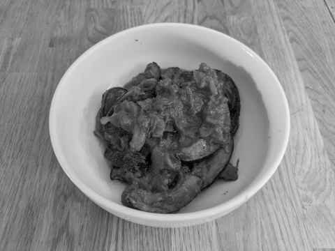 Marrow borani dish